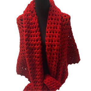 Knitted shawl handcrafted- new